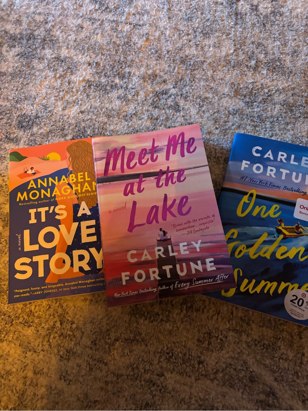 Meet Me at the Lake by Carley Fortune - Pink Beachy Paperback